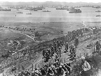 President at ANZAC memorial in...